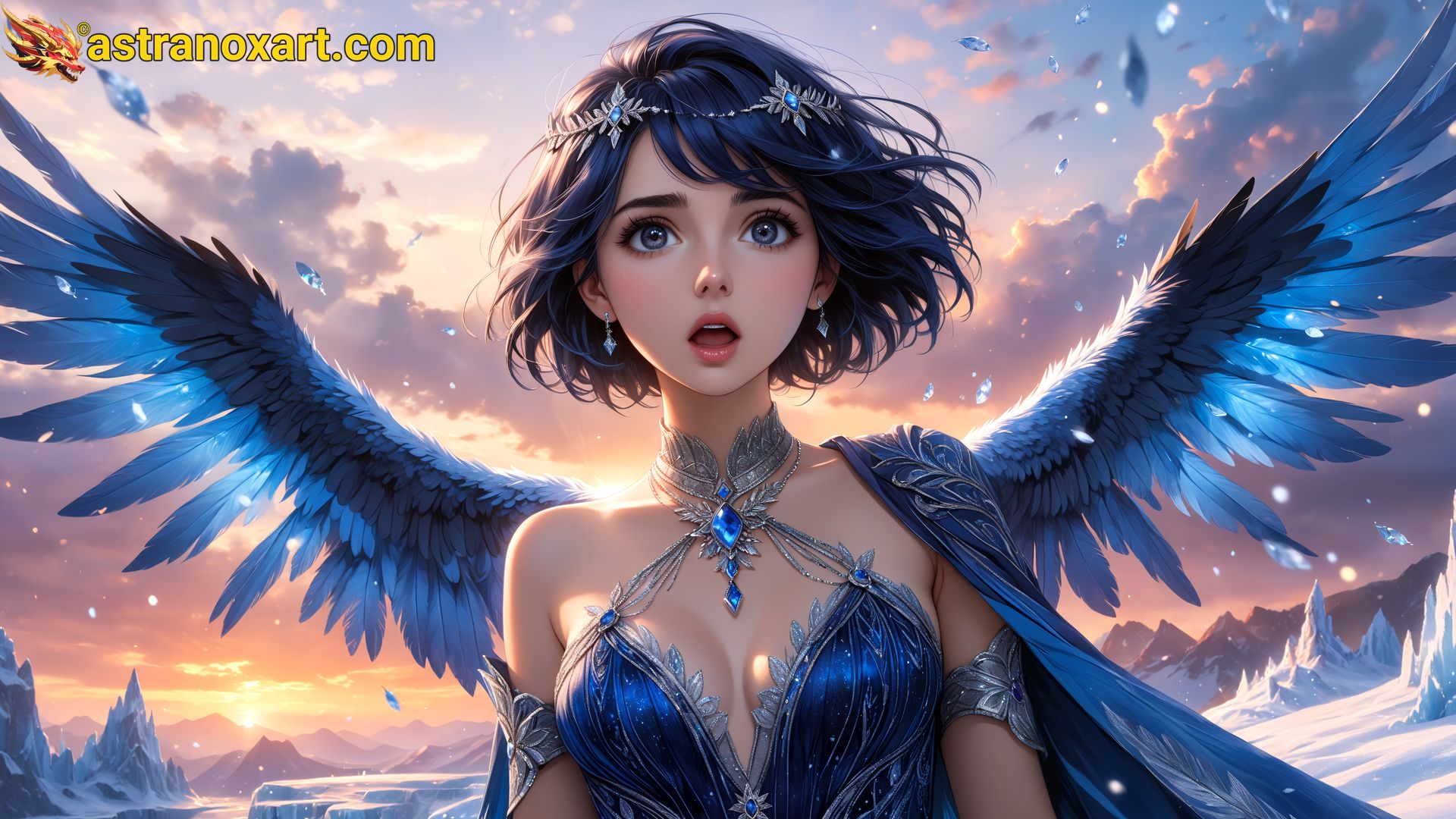 Amazing Young Female  at  - Download Free 4K Wallpaper Fantasy wallpaper with  Eyes and  Hair.