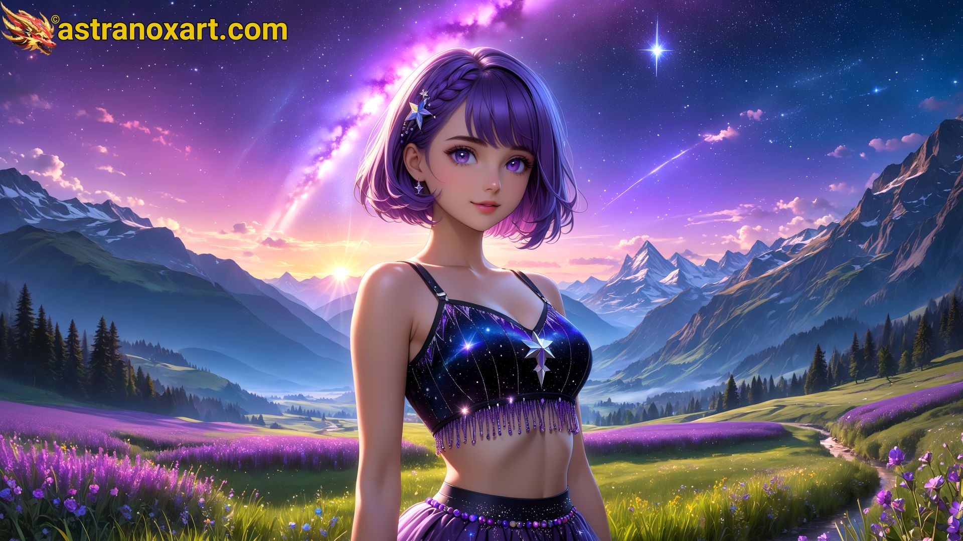 Amazing Young Female  at  - Download Free 4K Wallpaper Fantasy wallpaper with  Eyes and  Hair.