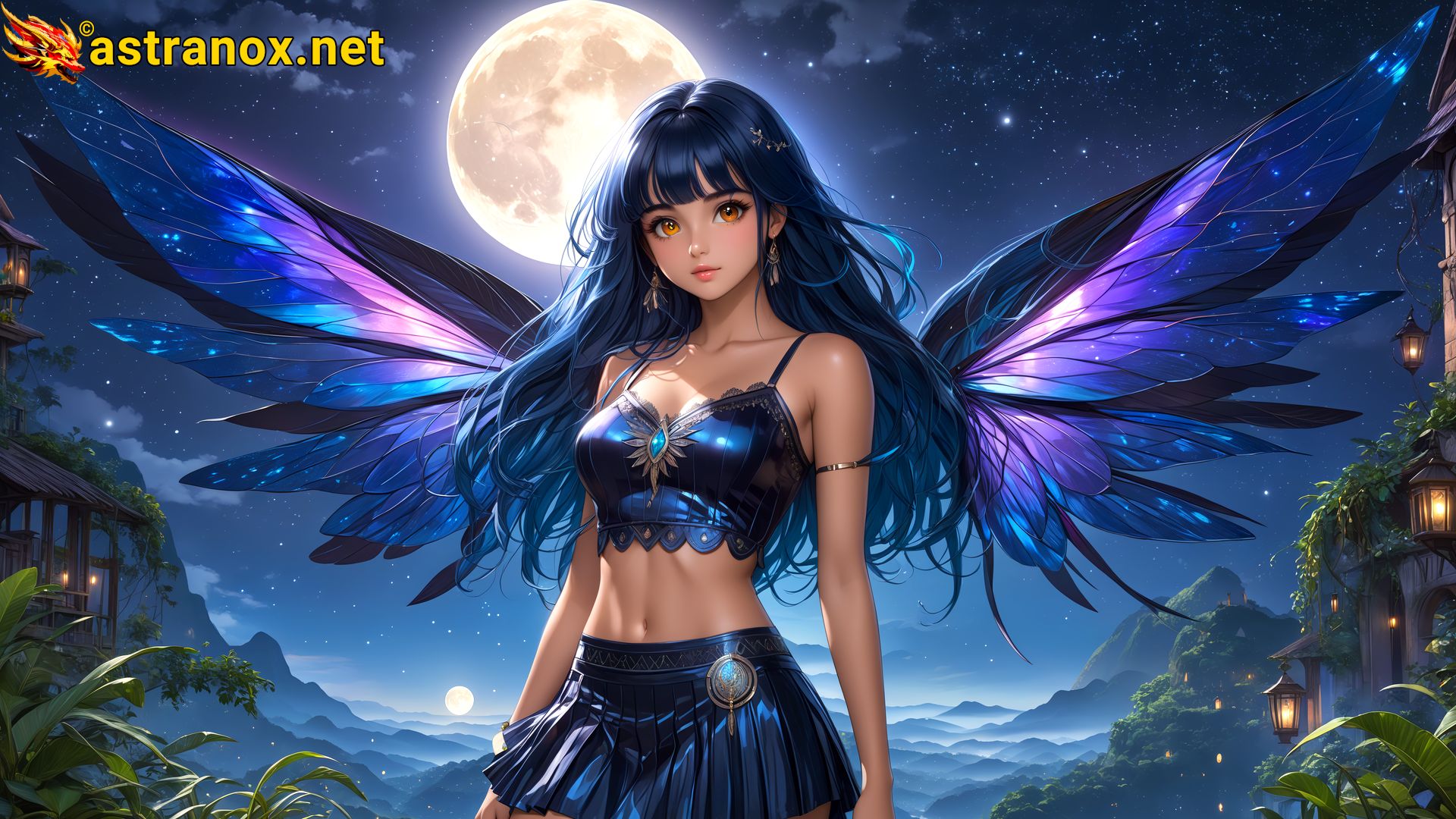 Amazing Young Female  at  - Download Free 4K Wallpaper Fantasy wallpaper with  Eyes and  Hair.