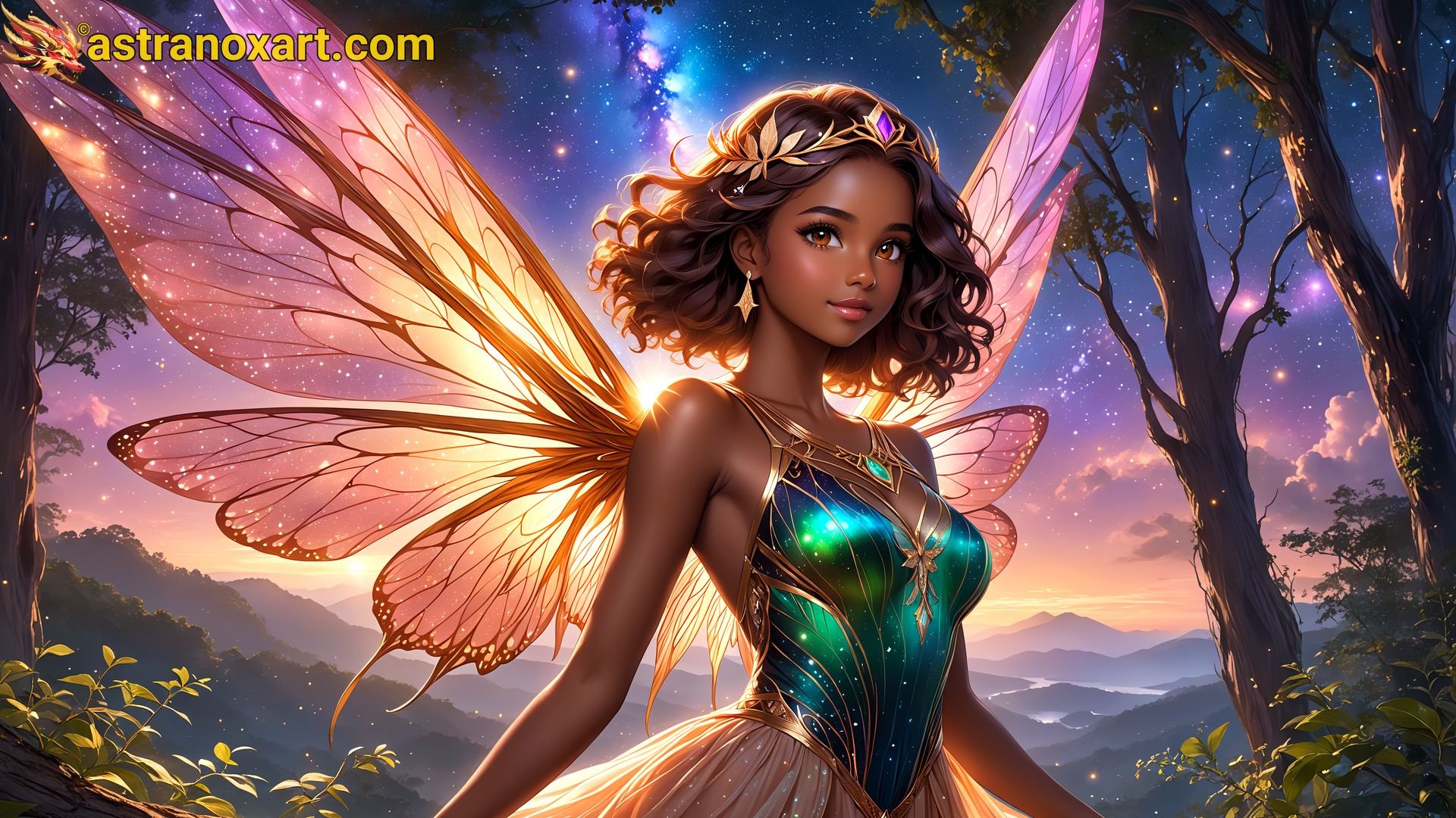 Amazing Young Female  at  - Download Free 4K Wallpaper Fantasy wallpaper with  Eyes and  Hair.