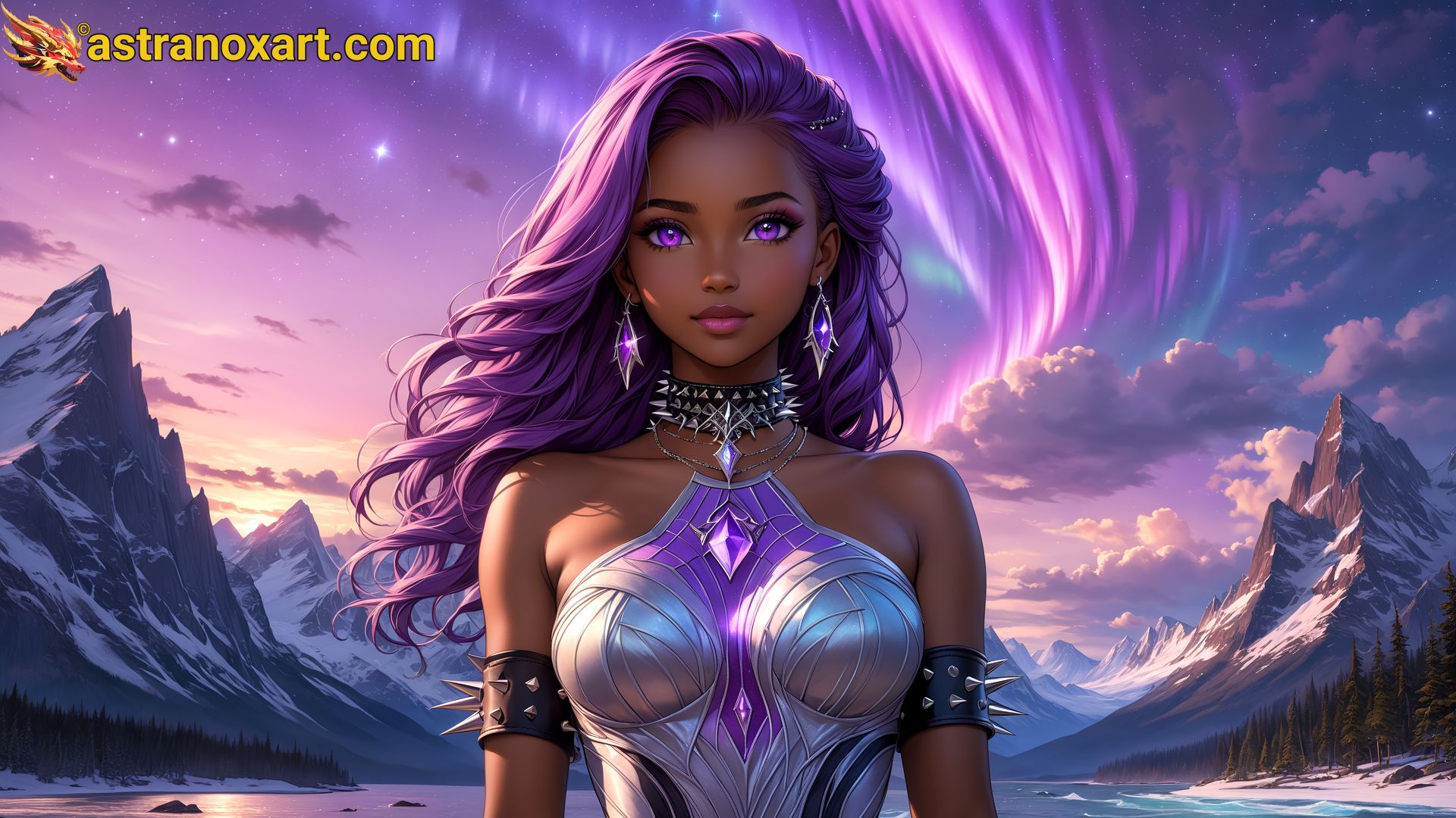 Amazing Young Female  at  - Download Free 4K Wallpaper Fantasy wallpaper with  Eyes and  Hair.