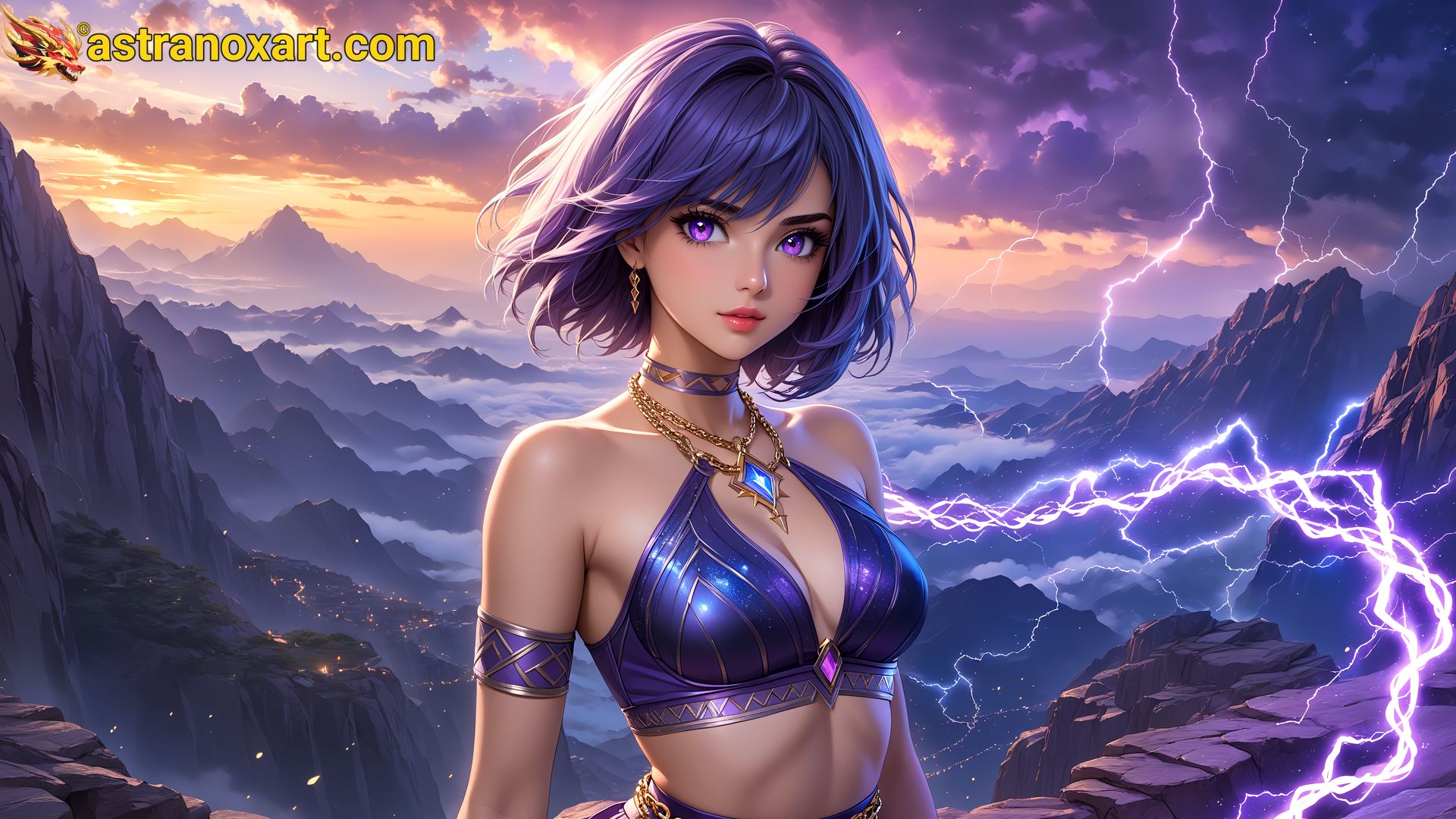 Amazing Young Female  at  - Download Free 4K Wallpaper Fantasy wallpaper with  Eyes and  Hair.