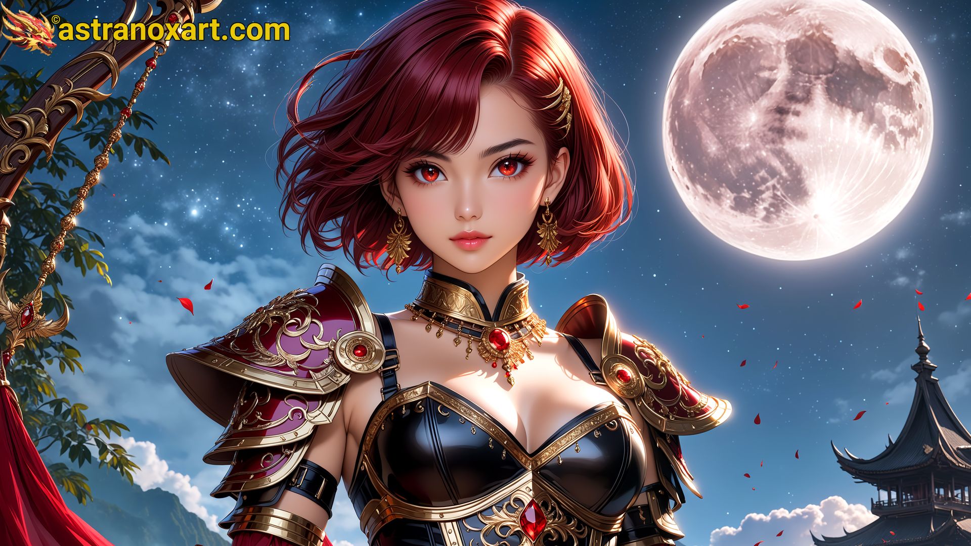 Amazing Young Female  at  - Download Free 4K Wallpaper Fantasy wallpaper with  Eyes and  Hair.