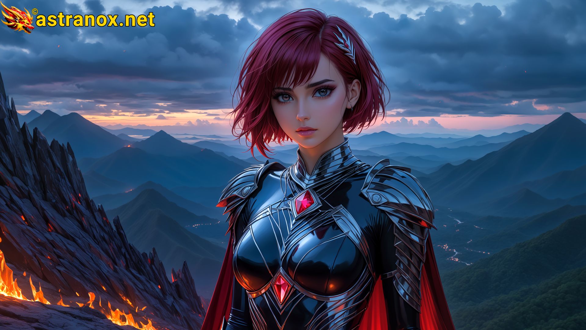 Amazing Young Female  at  - Download Free 4K Wallpaper Fantasy wallpaper with  Eyes and  Hair.