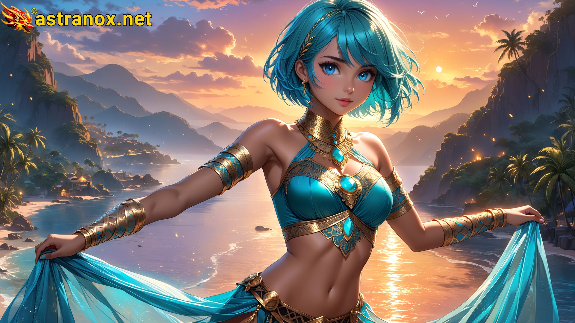 Amazing Young Female  at  - Download Free 4K Wallpaper Fantasy wallpaper with  Eyes and  Hair.