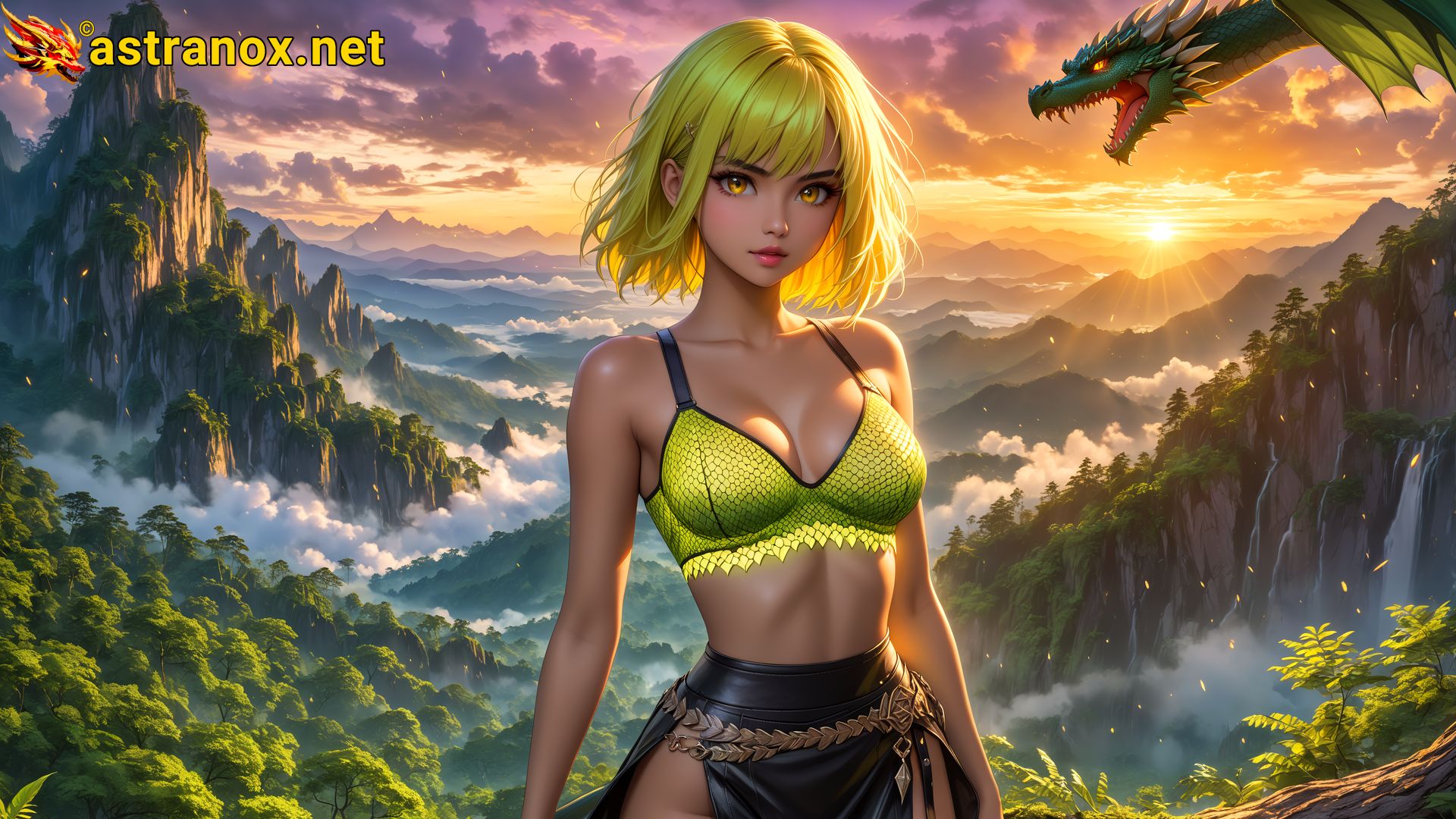 Amazing Young Female  at  - Download Free 4K Wallpaper Fantasy wallpaper with  Eyes and  Hair.