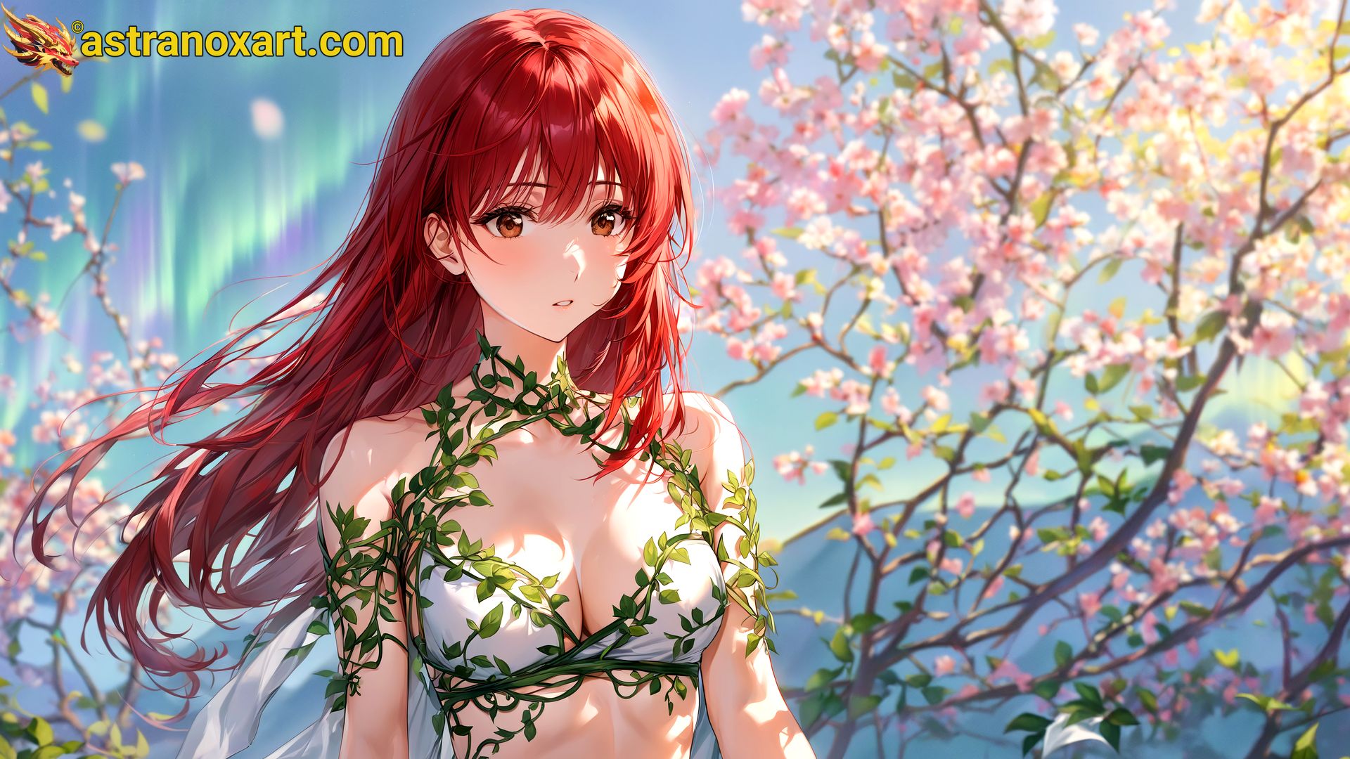 Amazing Young Female  at  - Download Free 4K Wallpaper Fantasy wallpaper with  Eyes and  Hair.