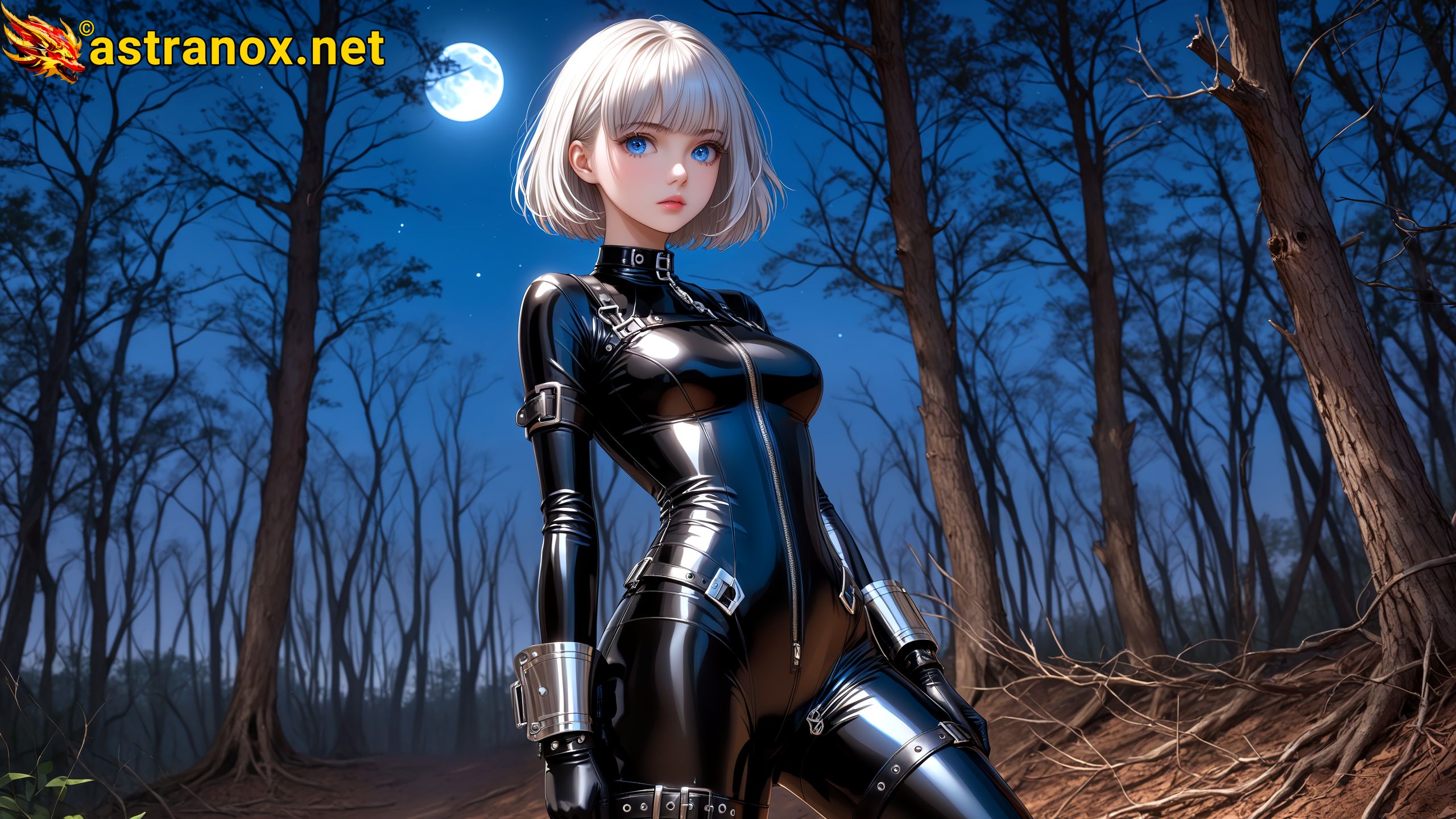 Amazing Young Female  at  - Download Free 4K Wallpaper Fantasy wallpaper with  Eyes and  Hair.