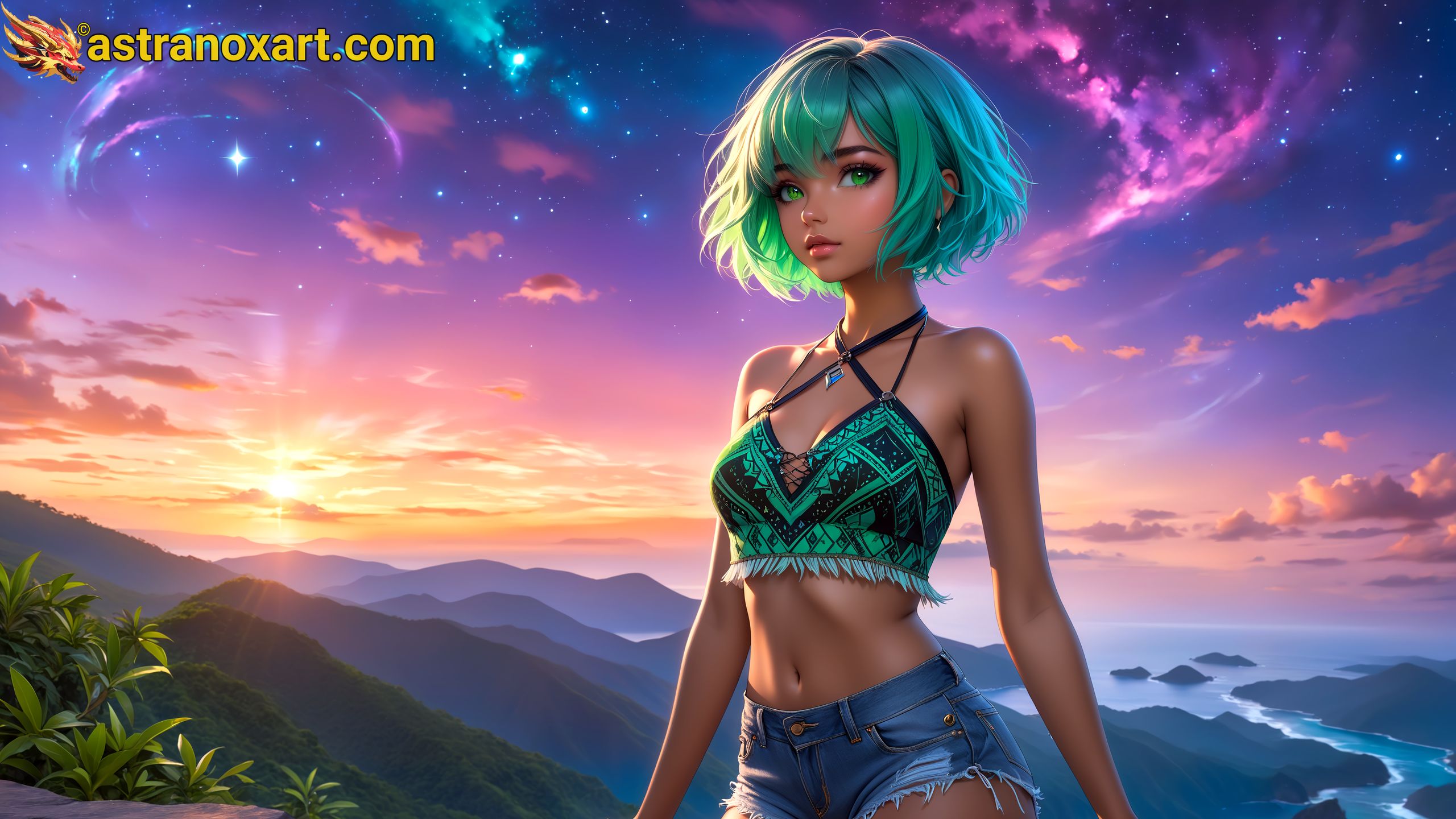 Amazing Young Female  at  - Download Free 4K Wallpaper Fantasy wallpaper with  Eyes and  Hair.