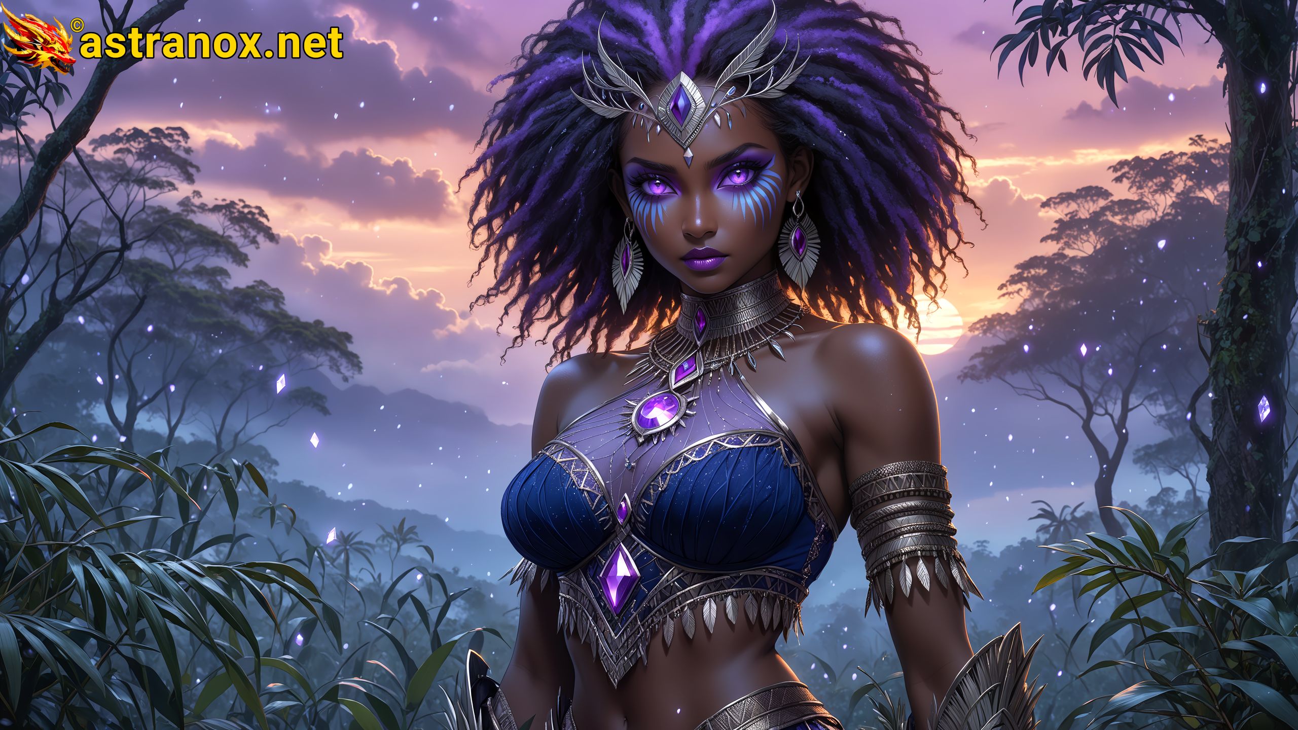 Amazing Young Female  at  - Download Free 4K Wallpaper Fantasy wallpaper with  Eyes and  Hair.