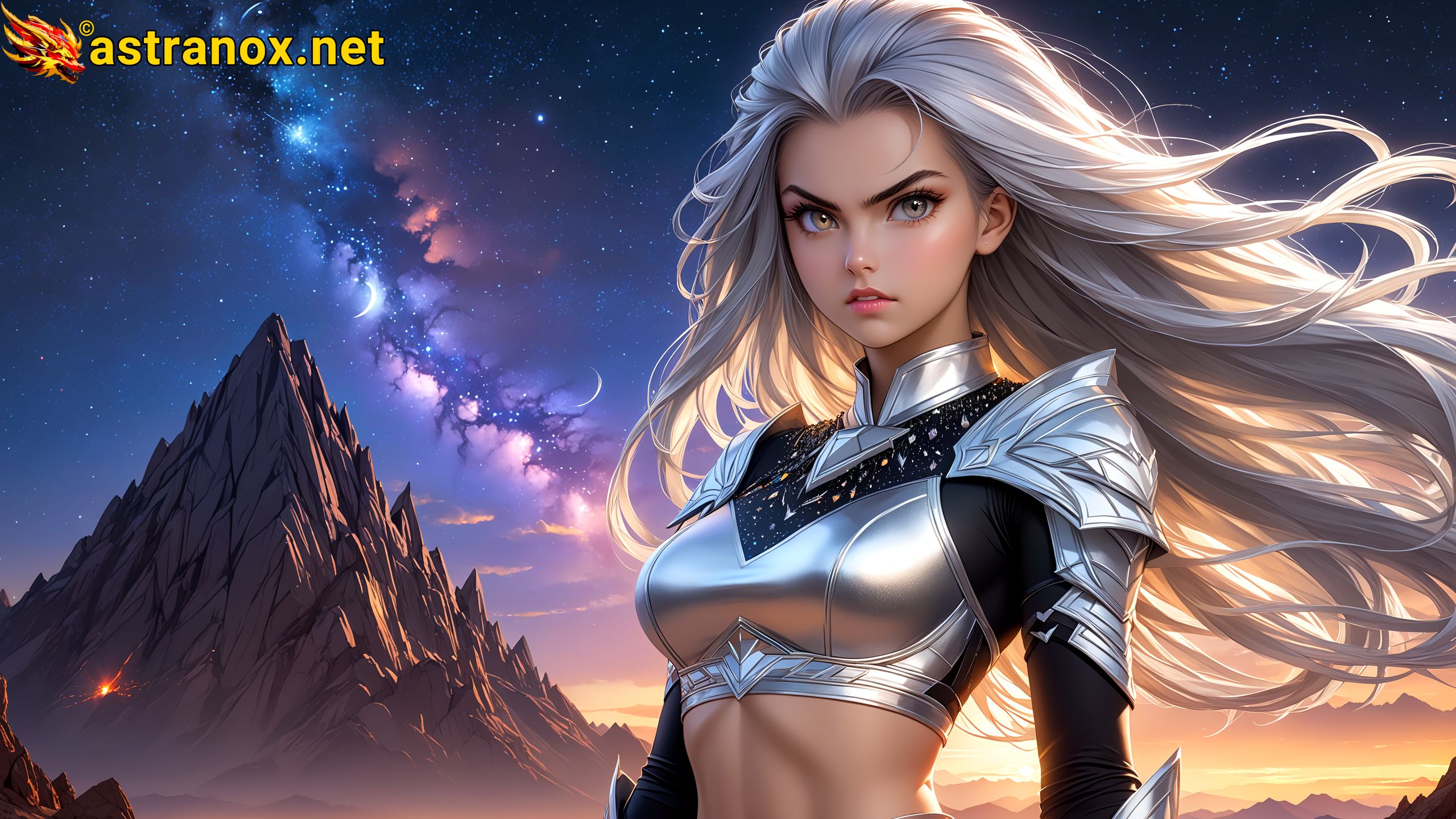 Amazing Young Female at - Download Free 4K Wallpaper Fantasy wallpaper with Eyes and Hair.