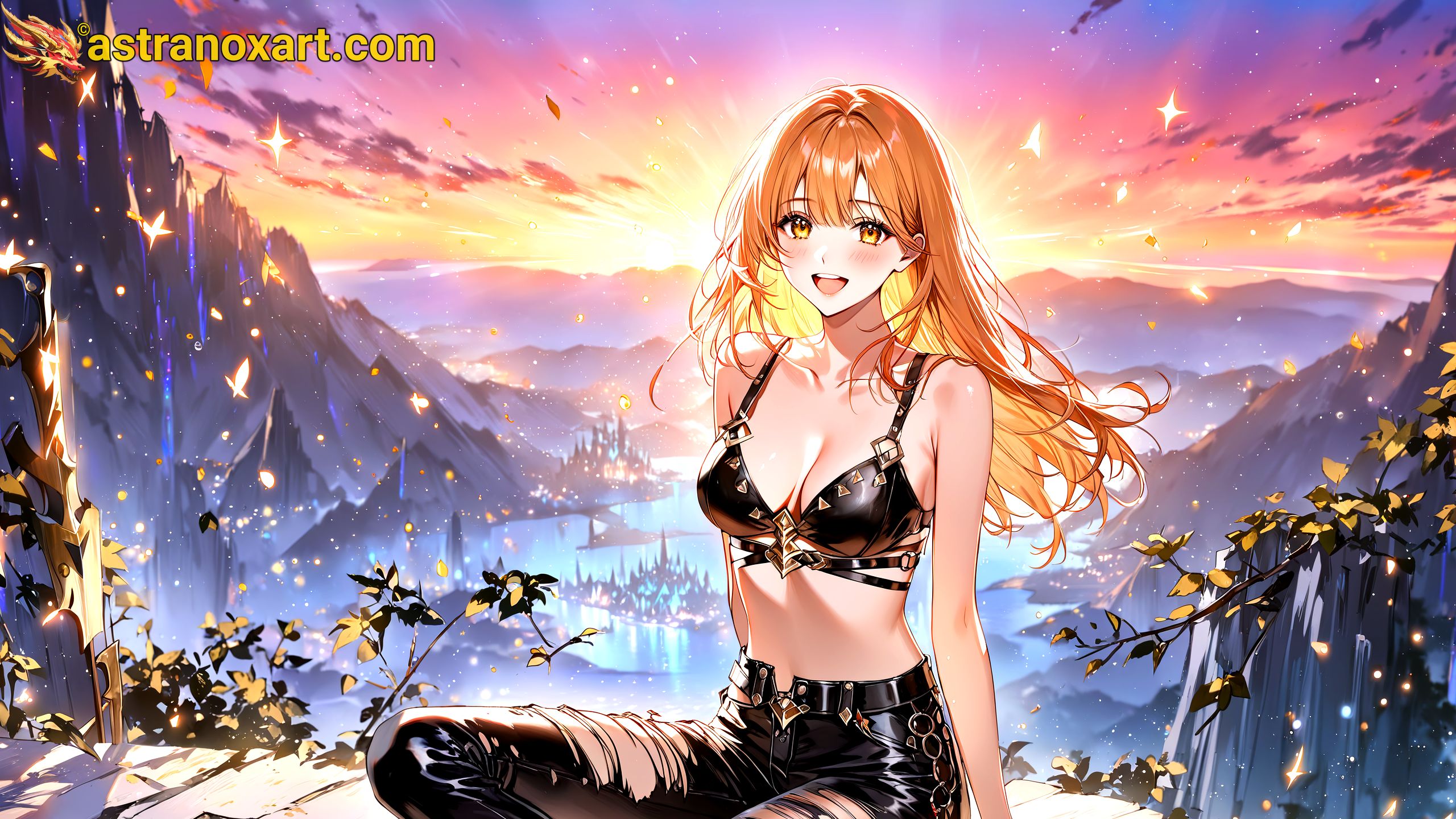 Amazing Young Female  at  - Download Free 4K Wallpaper Fantasy wallpaper with  Eyes and  Hair.