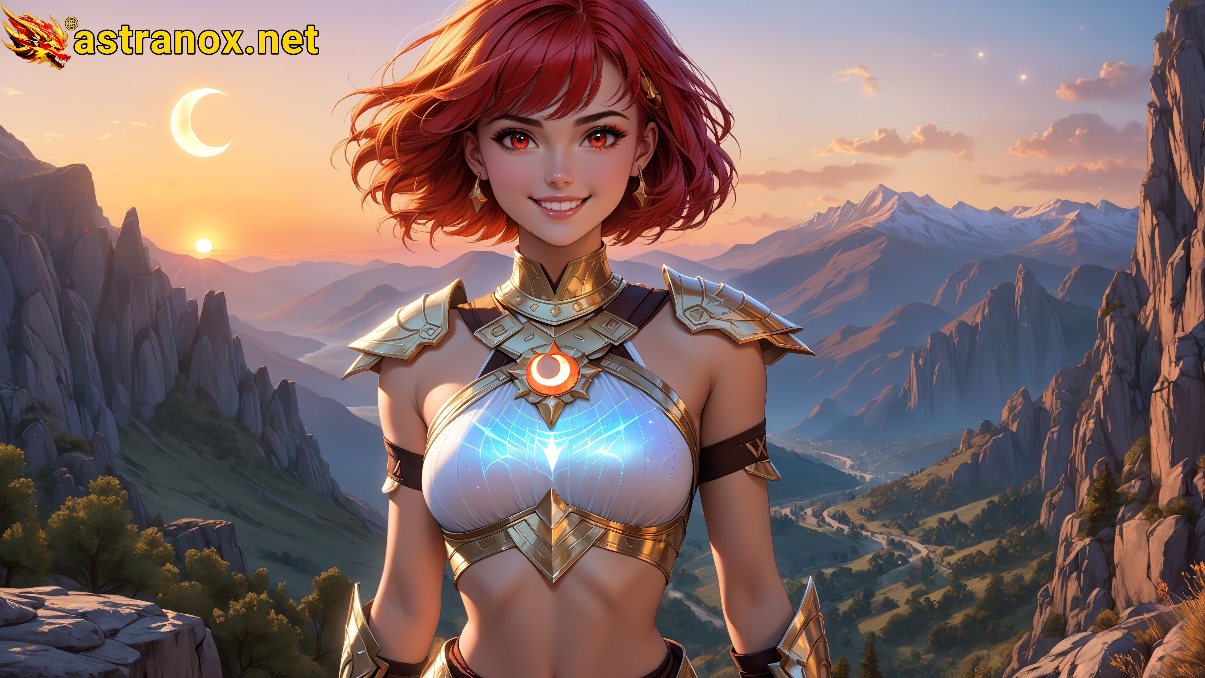 Amazing Young Female  at  - Download Free 4K Wallpaper Fantasy wallpaper with  Eyes and  Hair.