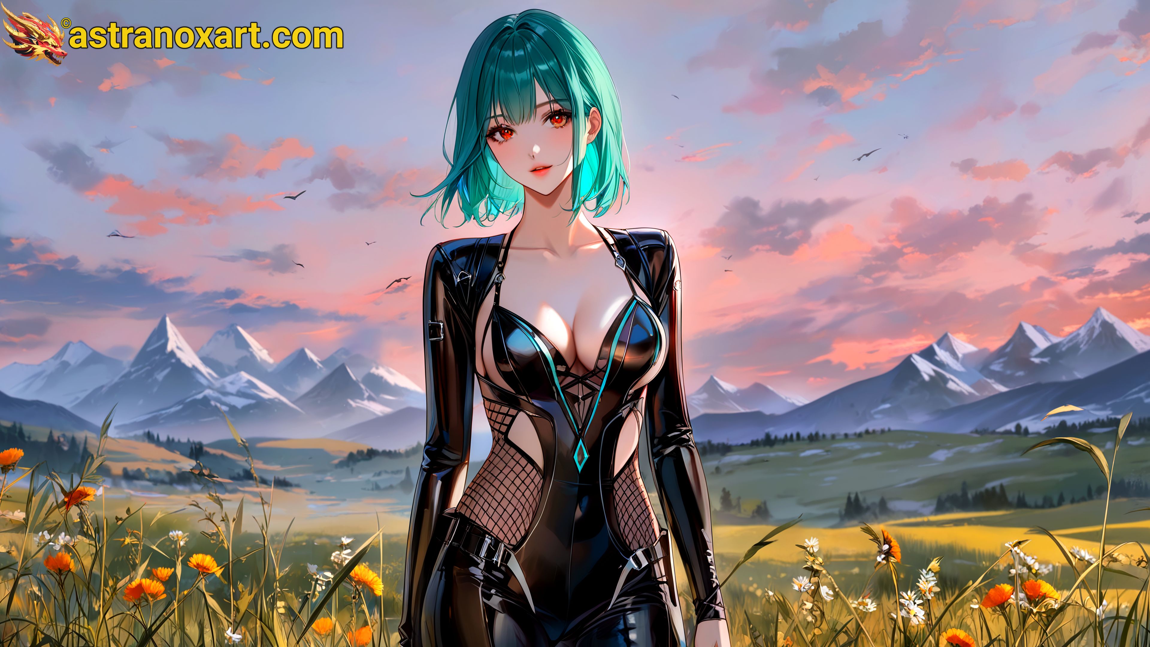 Amazing Young Female  at  - Download Free 4K Wallpaper Fantasy wallpaper with  Eyes and  Hair.