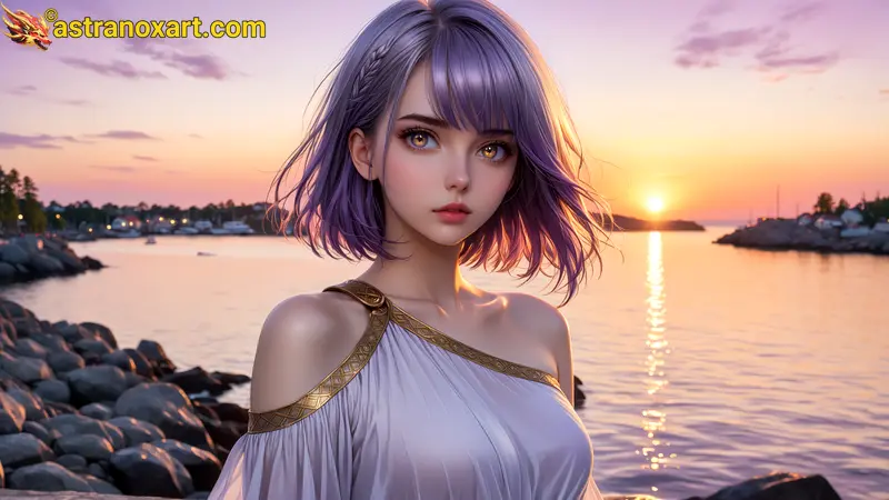 Amazing Young Female  at  - Download Free 4K Wallpaper Fantasy wallpaper with  Eyes and  Hair.