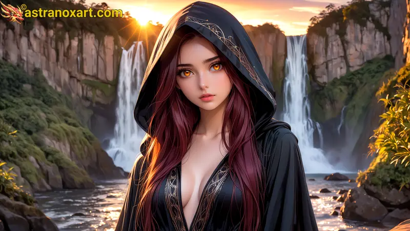 Amazing Young Female  at  - Download Free 4K Wallpaper Fantasy wallpaper with  Eyes and  Hair.