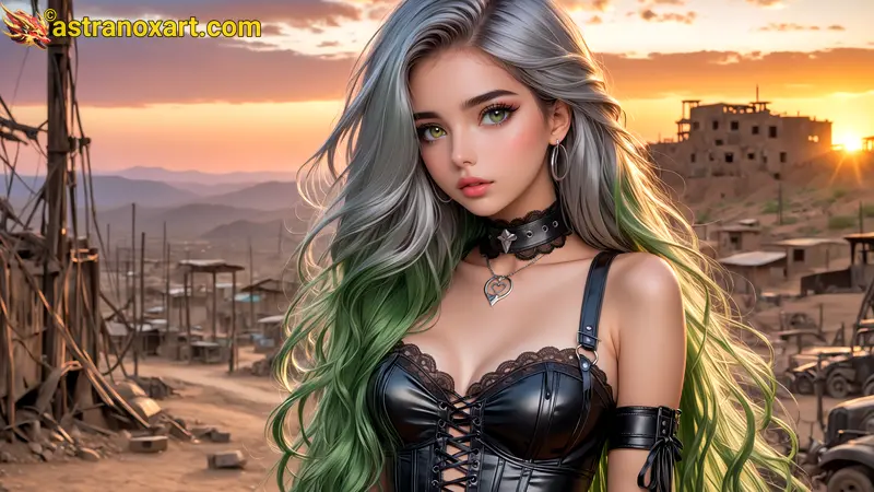 Amazing Young Female  at  - Download Free 4K Wallpaper Fantasy wallpaper with  Eyes and  Hair.