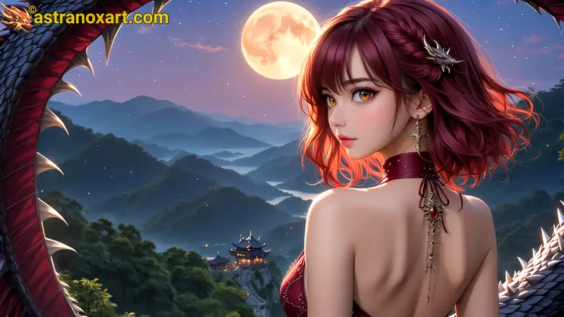 Amazing Young Female  at  - Download Free 4K Wallpaper Fantasy wallpaper with  Eyes and  Hair.