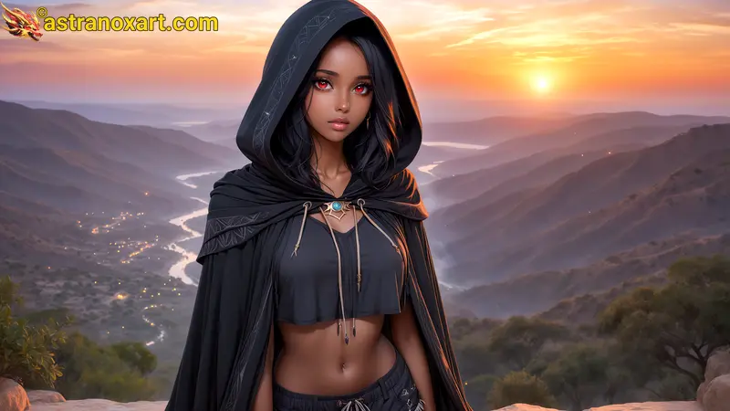 Amazing Young Female  at  - Download Free 4K Wallpaper Fantasy wallpaper with  Eyes and  Hair.