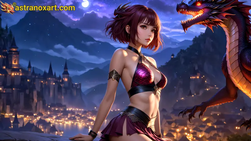 Amazing Young Female  at  - Download Free 4K Wallpaper Fantasy wallpaper with  Eyes and  Hair.