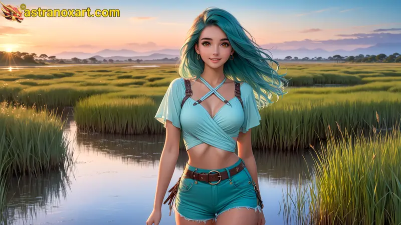 Amazing Young Female  at  - Download Free 4K Wallpaper Fantasy wallpaper with  Eyes and  Hair.