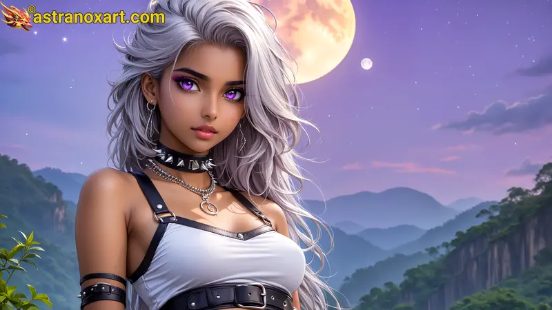 Amazing Young Female  at  - Download Free 4K Wallpaper Fantasy wallpaper with  Eyes and  Hair.