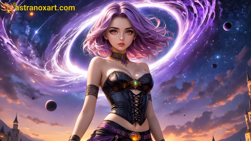 Amazing Young Female  at  - Download Free 4K Wallpaper Fantasy wallpaper with  Eyes and  Hair.