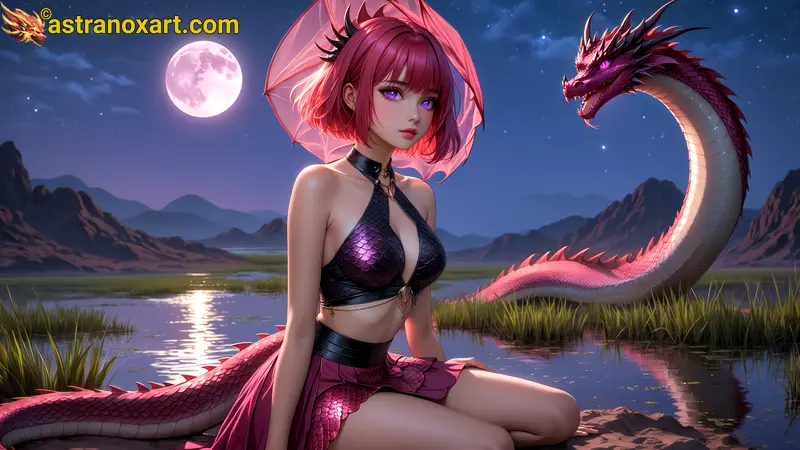 Amazing Young Female  at  - Download Free 4K Wallpaper Fantasy wallpaper with  Eyes and  Hair.