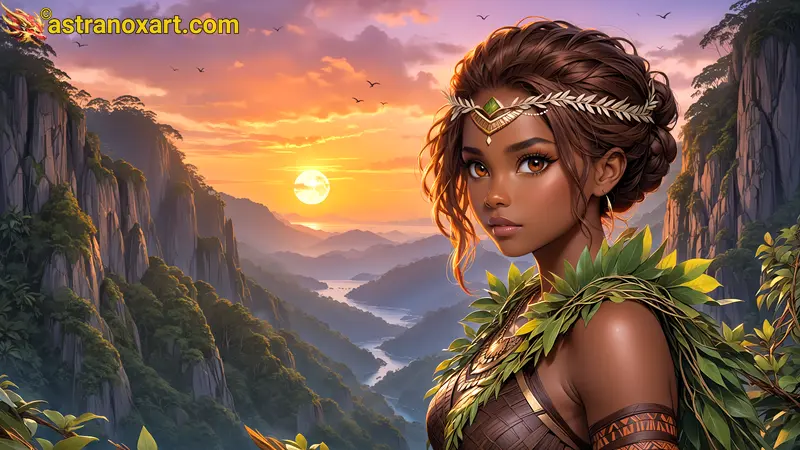 Amazing Young Female  at  - Download Free 4K Wallpaper Fantasy wallpaper with  Eyes and  Hair.