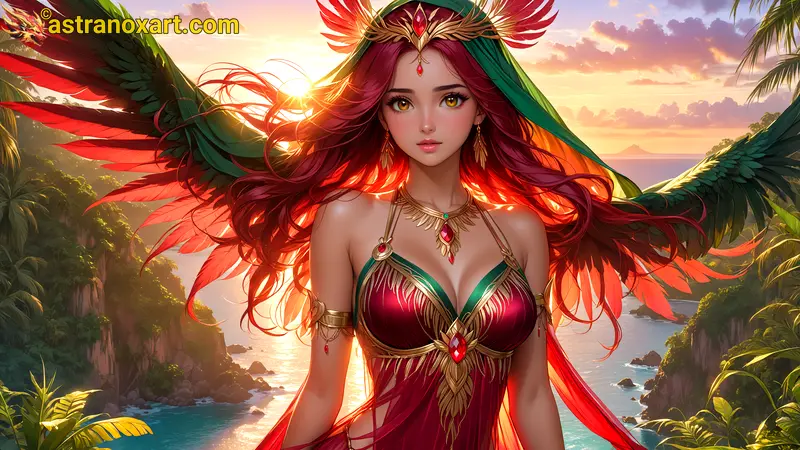 Amazing Young Female  at  - Download Free 4K Wallpaper Fantasy wallpaper with  Eyes and  Hair.