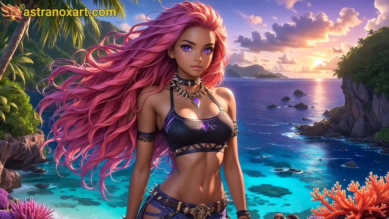 Amazing Young Female  at  - Download Free 4K Wallpaper Fantasy wallpaper with  Eyes and  Hair.