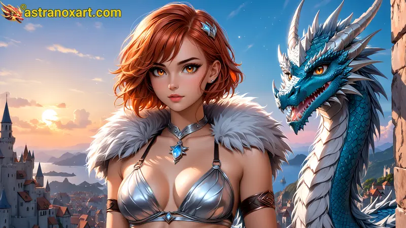 Amazing Young Female  at  - Download Free 4K Wallpaper Fantasy wallpaper with  Eyes and  Hair.