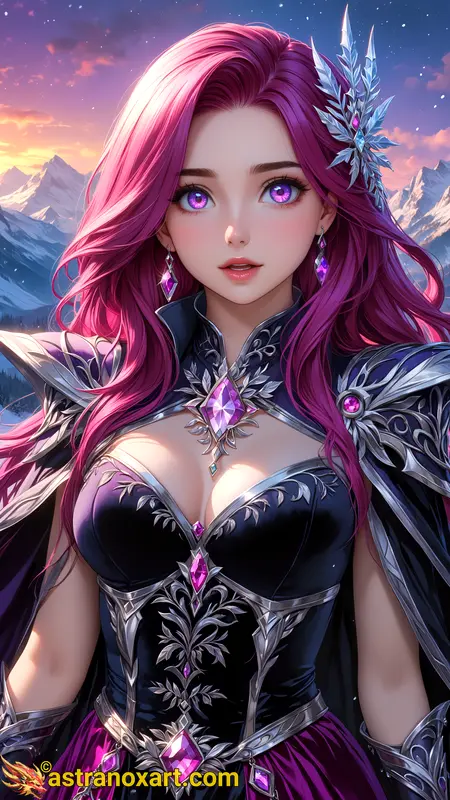 Amazing Young Female  at  - Download Free 4K Wallpaper Fantasy wallpaper with  Eyes and  Hair.