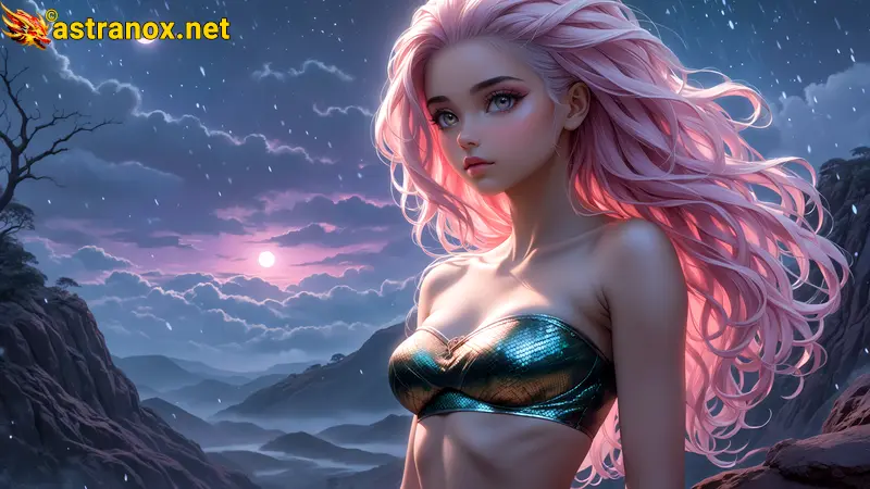 Amazing Young Female  at  - Download Free 4K Wallpaper Fantasy wallpaper with  Eyes and  Hair.