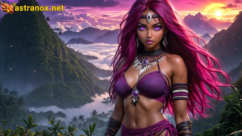 Amazing Young Female  at  - Download Free 4K Wallpaper Fantasy wallpaper with  Eyes and  Hair.