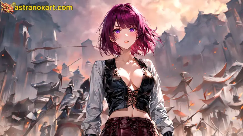 Amazing Young Female  at  - Download Free 4K Wallpaper Fantasy wallpaper with  Eyes and  Hair.