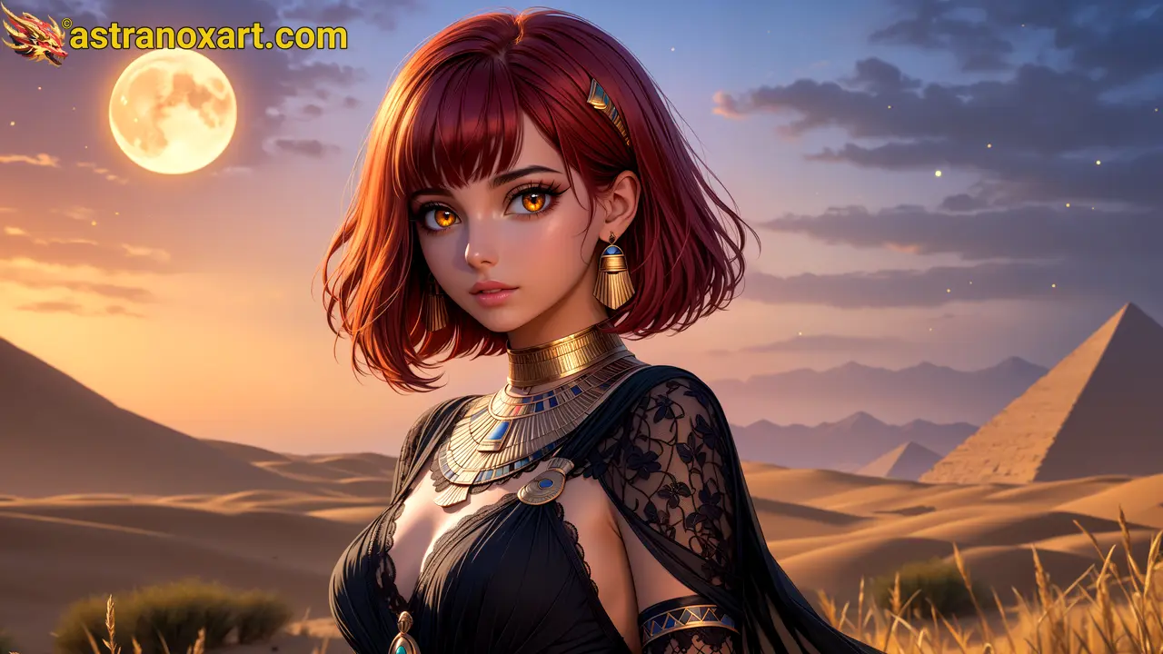 Amazing Young Female  at  - Download Free 4K Wallpaper Fantasy wallpaper with  Eyes and  Hair.