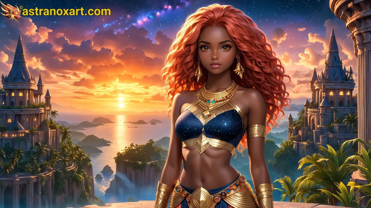 Amazing Young Female  at  - Download Free 4K Wallpaper Fantasy wallpaper with  Eyes and  Hair.