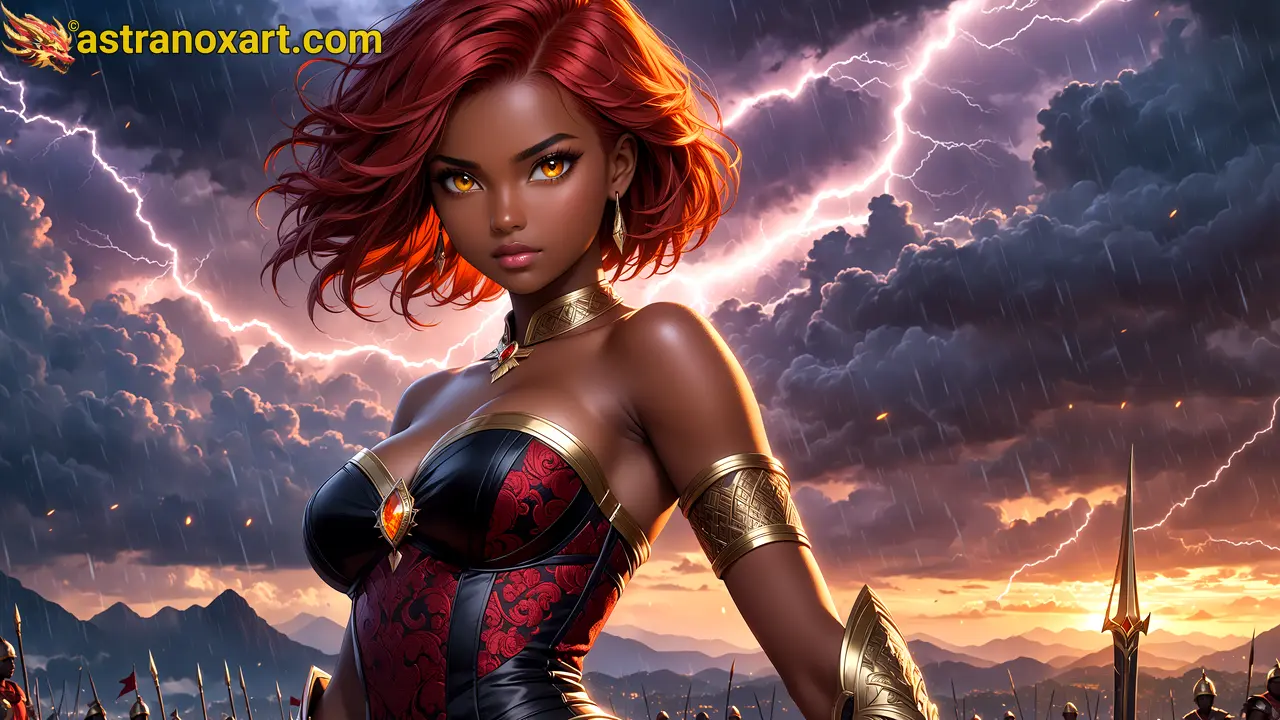 Amazing Young Female  at  - Download Free 4K Wallpaper Fantasy wallpaper with  Eyes and  Hair.