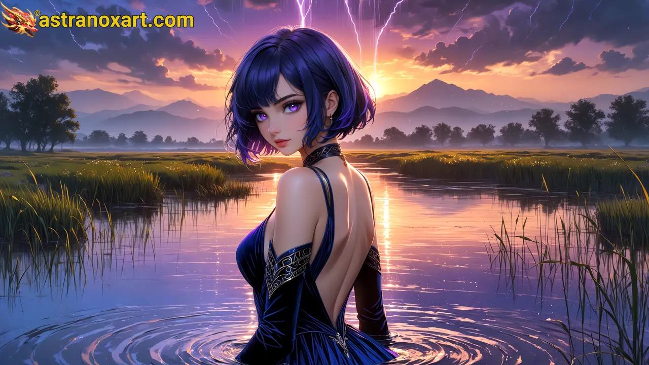 Amazing Young Female  at  - Download Free 4K Wallpaper Fantasy wallpaper with  Eyes and  Hair.