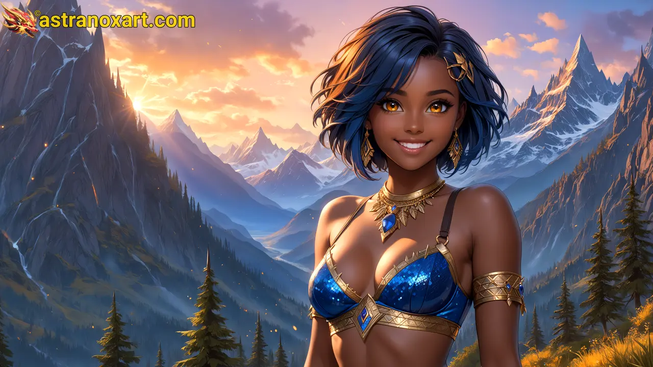 Amazing Young Female  at  - Download Free 4K Wallpaper Fantasy wallpaper with  Eyes and  Hair.