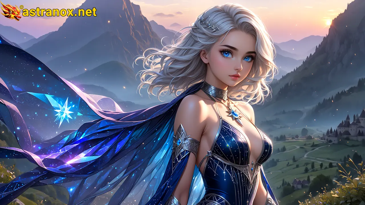 Amazing Young Female  at  - Download Free 4K Wallpaper Fantasy wallpaper with  Eyes and  Hair.