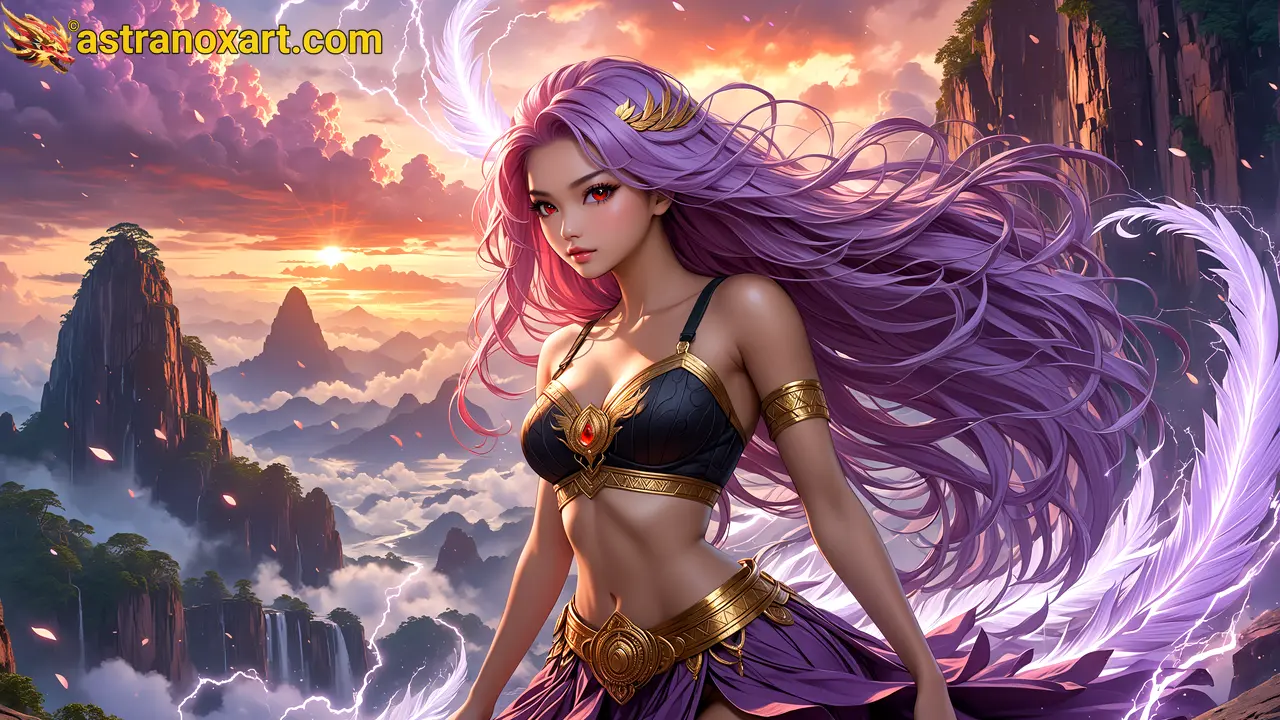 Amazing Young Female  at  - Download Free 4K Wallpaper Fantasy wallpaper with  Eyes and  Hair.