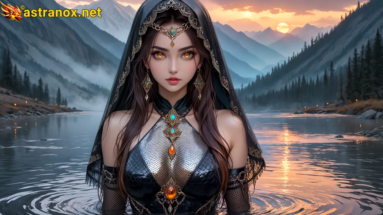 Amazing Young Female  at  - Download Free 4K Wallpaper Fantasy wallpaper with  Eyes and  Hair.