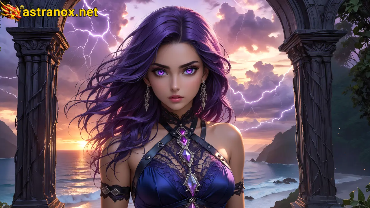 Amazing Young Female  at  - Download Free 4K Wallpaper Fantasy wallpaper with  Eyes and  Hair.