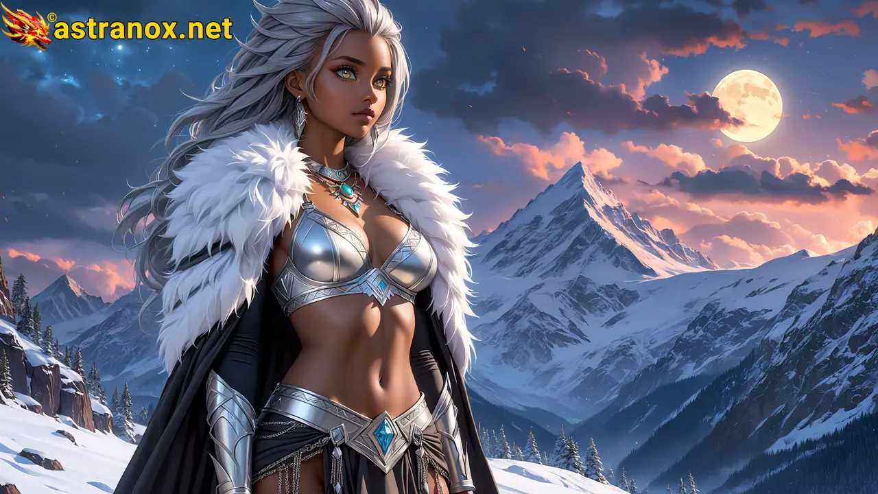 Amazing Young Female  at  - Download Free 4K Wallpaper Fantasy wallpaper with  Eyes and  Hair.