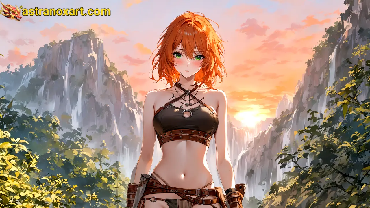 Amazing Young Female  at  - Download Free 4K Wallpaper Fantasy wallpaper with  Eyes and  Hair.