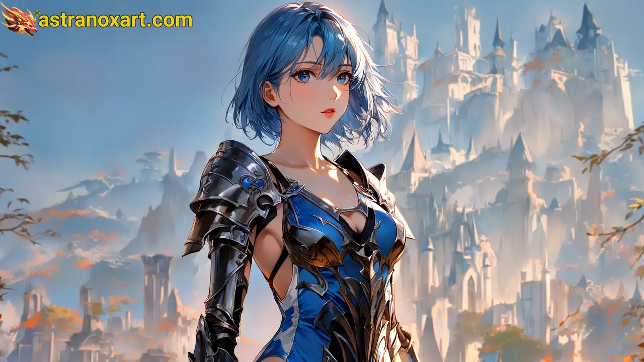 Amazing Young Female  at  - Download Free 4K Wallpaper Fantasy wallpaper with  Eyes and  Hair.