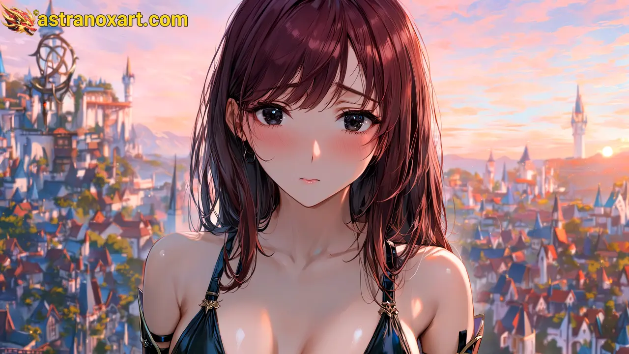 Amazing Young Female  at  - Download Free 4K Wallpaper Fantasy wallpaper with  Eyes and  Hair.