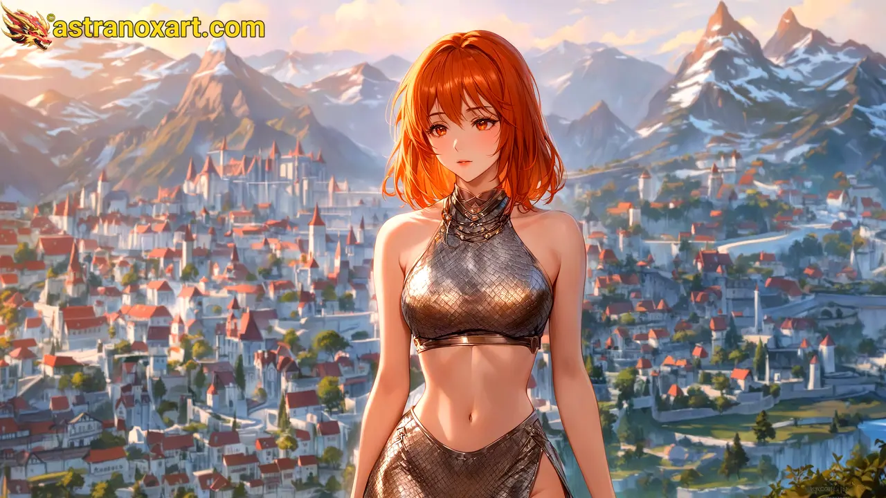 Amazing Young Female  at  - Download Free 4K Wallpaper Fantasy wallpaper with  Eyes and  Hair.